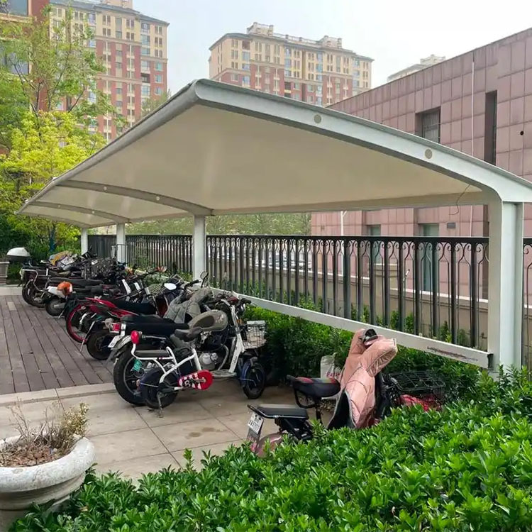 儋州膜结构电动车棚